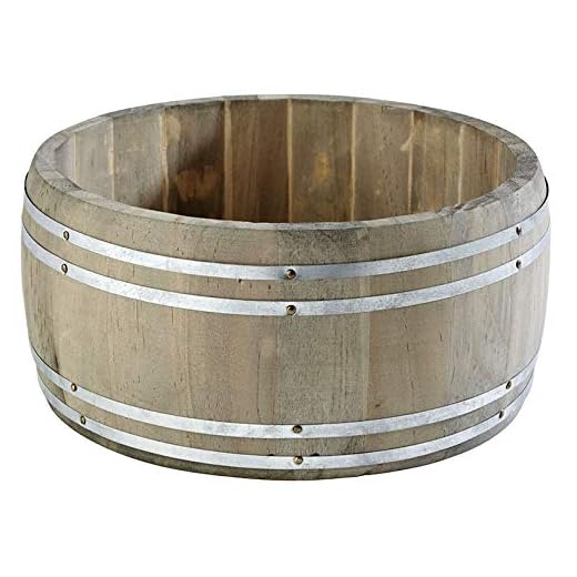 APS Table Caddy "Country Style", barril de mesa, barril de cubiertos, cubertero de madera, Ø 17,5 cm, altura 8,5 cm, marrón