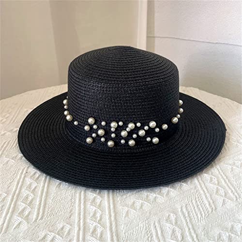 Chapeaux pour femmes d'été légers chapeau feme plage avec perle