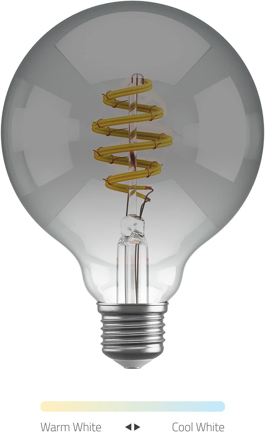 HOMBLI Smart Filament Bulb E27 G95 - Smokey - Globe - Warm White Light