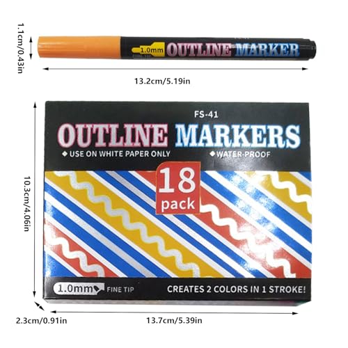 Marqueurs fluorescents esthétiques et couleurs assorties en set - 5