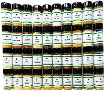 Ultimate Pantry Seasoning, Herb, Spice and Seasoned Salt Set | 40 Count | Premium All Natural | Everything Your Spice Rack Needs! | Create Unique Flavors at Home!