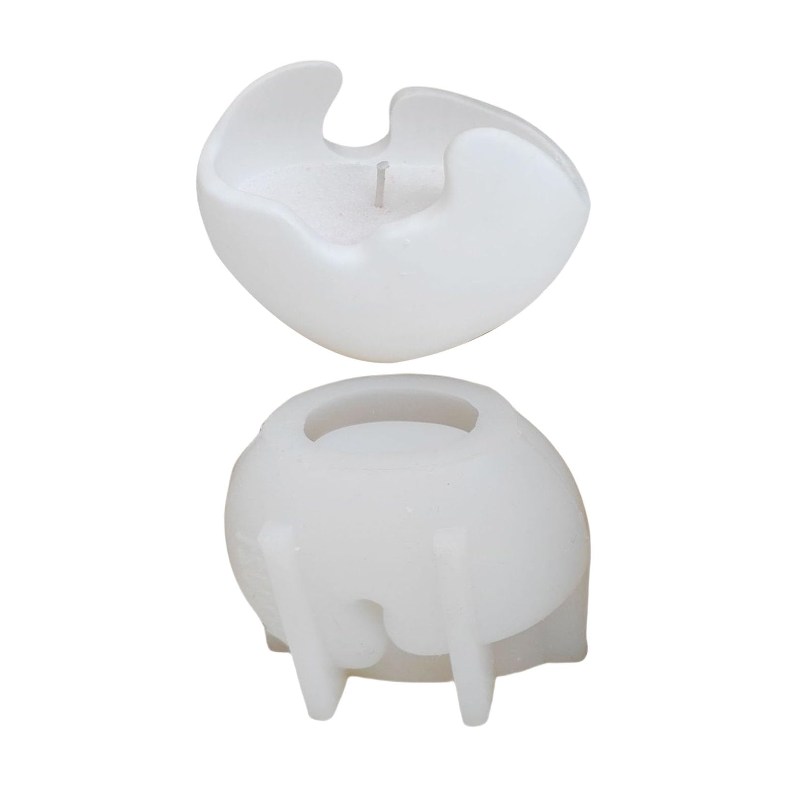 Jazuaiao Silicone Eggshell Mold, Epoxy Resin Tealight Holder for Holiday Home Decor Silicone Mold for Soap Making