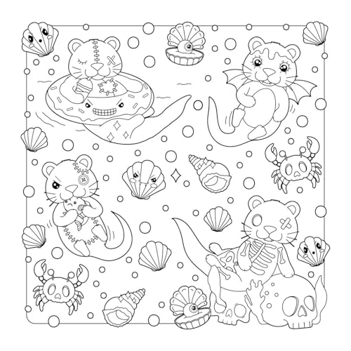 Image of The Creepy Cute Creatures Coloring Book: 30 Pretty Scary Animal Coloring Pages for Wildly Adorable Fun! (Creepy Cute Gift Series)