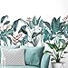 Plantas Tropicales Hojas Verdes Pegatinas De Pared,Pegatinas de Pared Planta Tropicales,Hojas Verde Adhesivos Pared de Dormitorio,Sala de Estar,Comedor,Pared de Fondo de Tv,Oficina,Tienda (Verde)