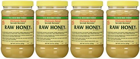 Y.s. Eco Bee Farms Raw Honey - 22 Oz Jars (4 Count (22oz Each))