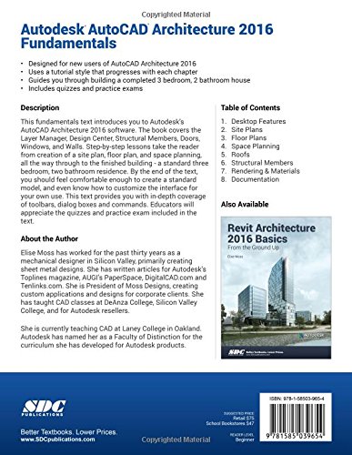 Autodesk AutoCAD Architecture 2016 Fundamentals