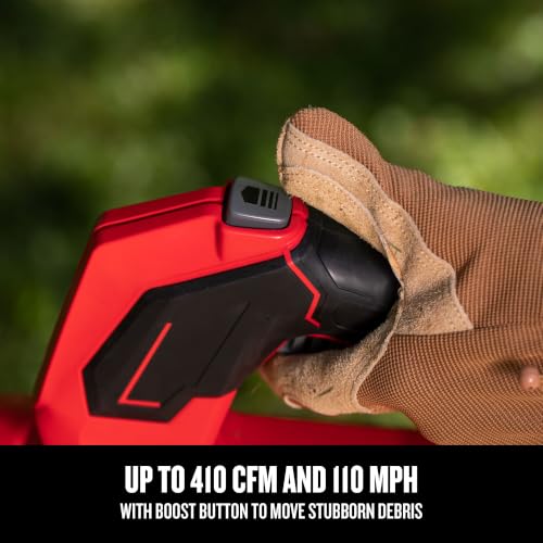Image of CRAFTSMAN Leaf Blower Cordless with Battery and Charger V20 RP, Up to 110 MPH Power, Handheld Electric Leaf Blower, Brushless Motor, Lightweight, 5.0Ah (CMCBL730P1)