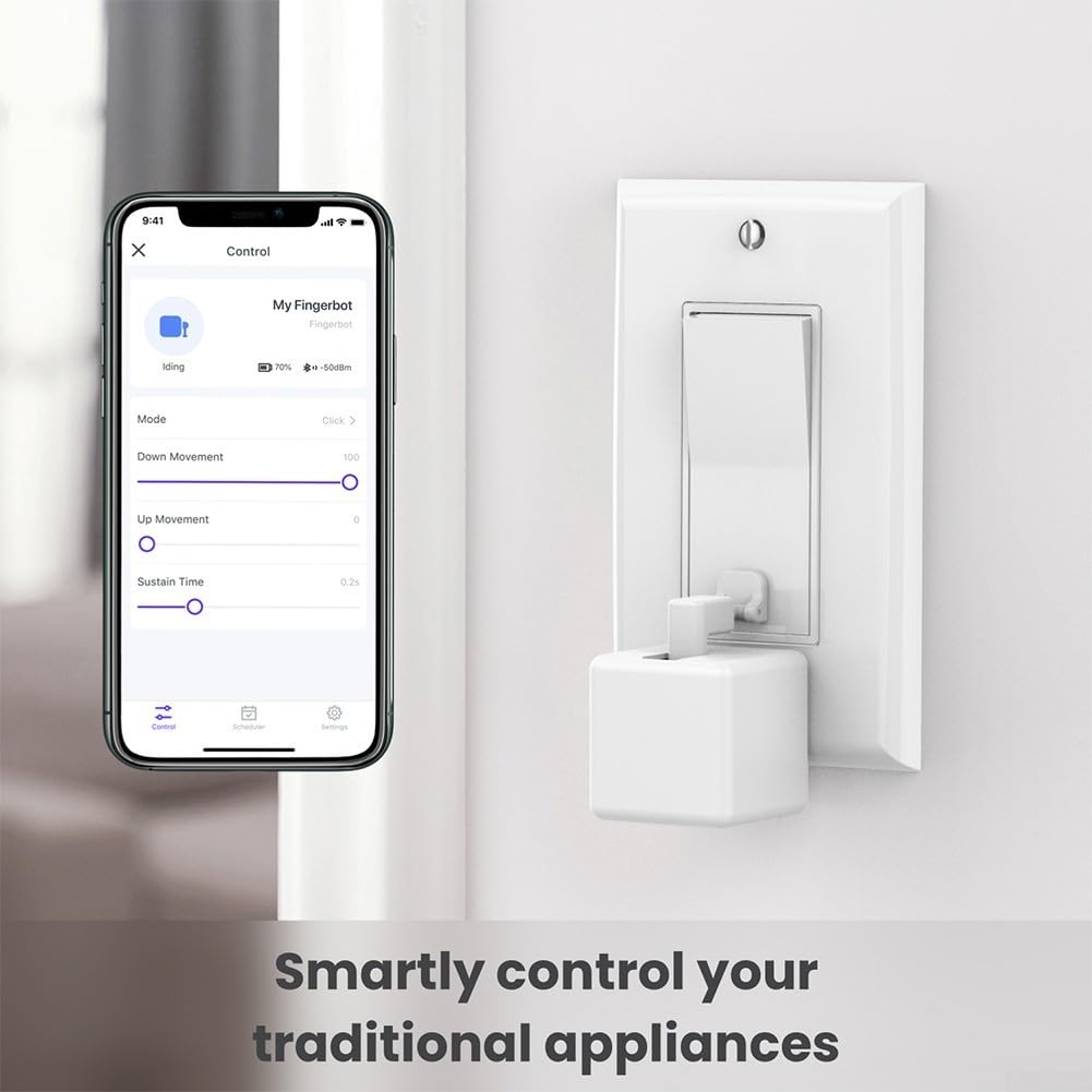 Minhe Robot de dedo inteligente para Tuya Control remoto Botón de aplicación y control de voz, automatización de temporización, dispositivo de interruptor inalámbrico para electrodomésticos, oficina