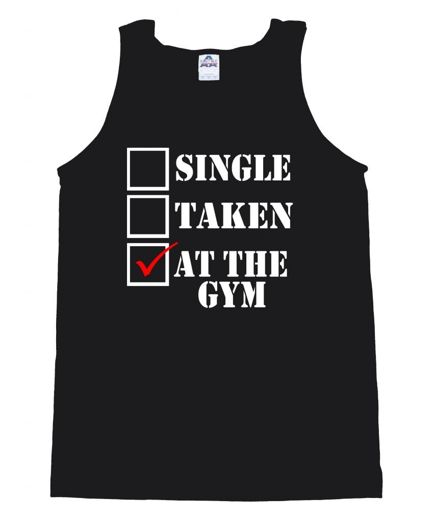 FTD Apparel Men's Single Taken at The Gym Motivation Tank Top