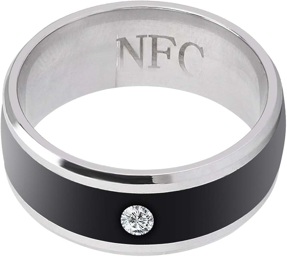 Magic Smart Ring, anel inteligente Orii de metal NFC multifuncional inteligente para uso universal de celular (tamanho 9)