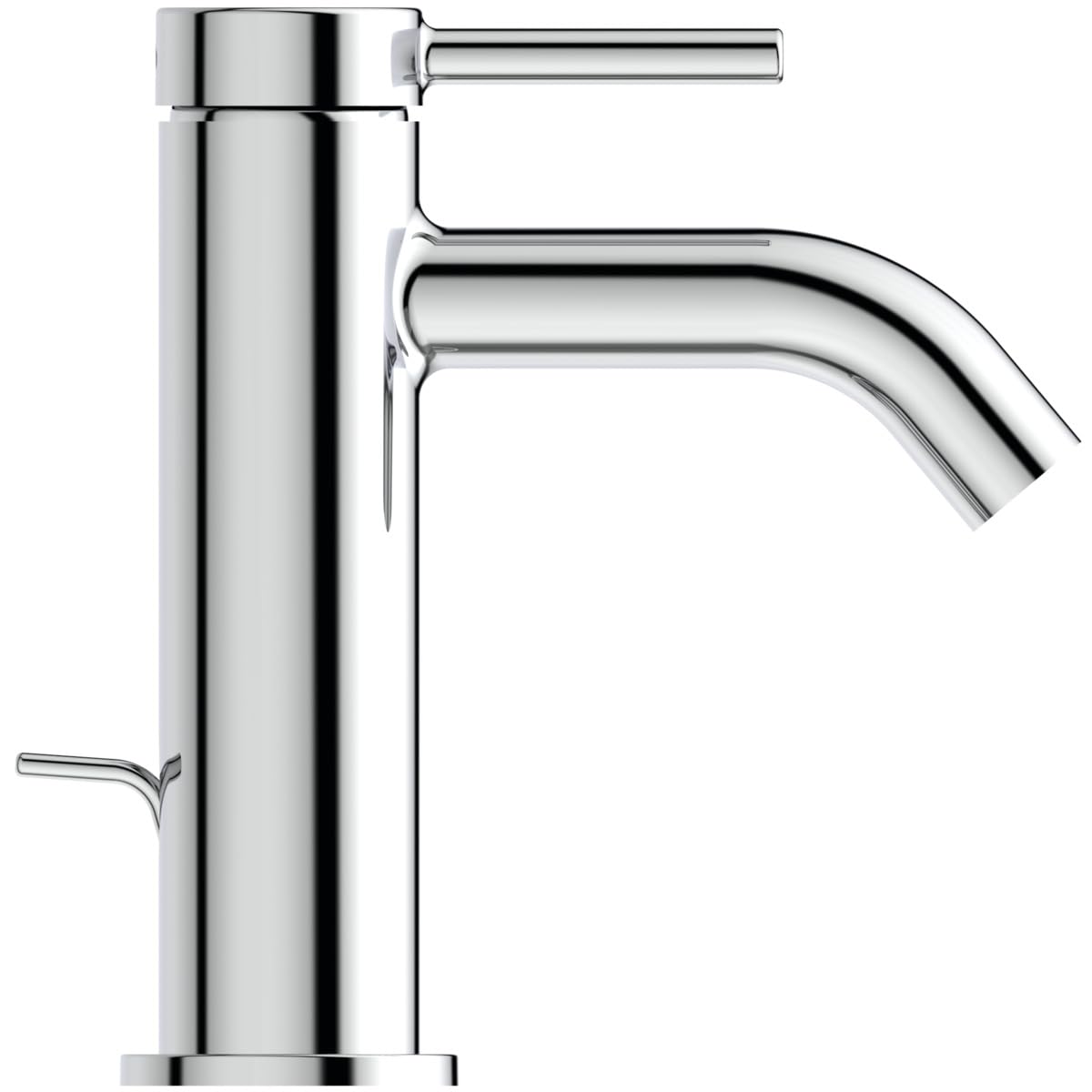 Ideal Standard BD846AA Ceraline Nuovo - Rubinetto per lavabo con scarico, con beccuccio, per lavabo, colore: Cromo