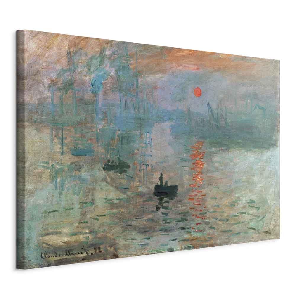 murando - Quadro Acustico Claude Monet 120x80 cm 1 Pezzo Schiuma Acustica Quadri Stampa su Tela - Protezione Rumori Fonoassorbente Decorazione parete Ufficio Impressione Alba l-G-10036-b-a