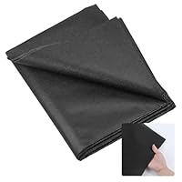 Bügelvlies Stoff 300 x 100 cm, 50g/m² Vlieseline zum Aufbügeln, Bügeleinlage Weiß, Vliesstoff Einlagestoff Leichtes Einlagestoff zum Aufbügeln für Nähhandwerk Basteln Heimwerken Stickereien (Schwarz)