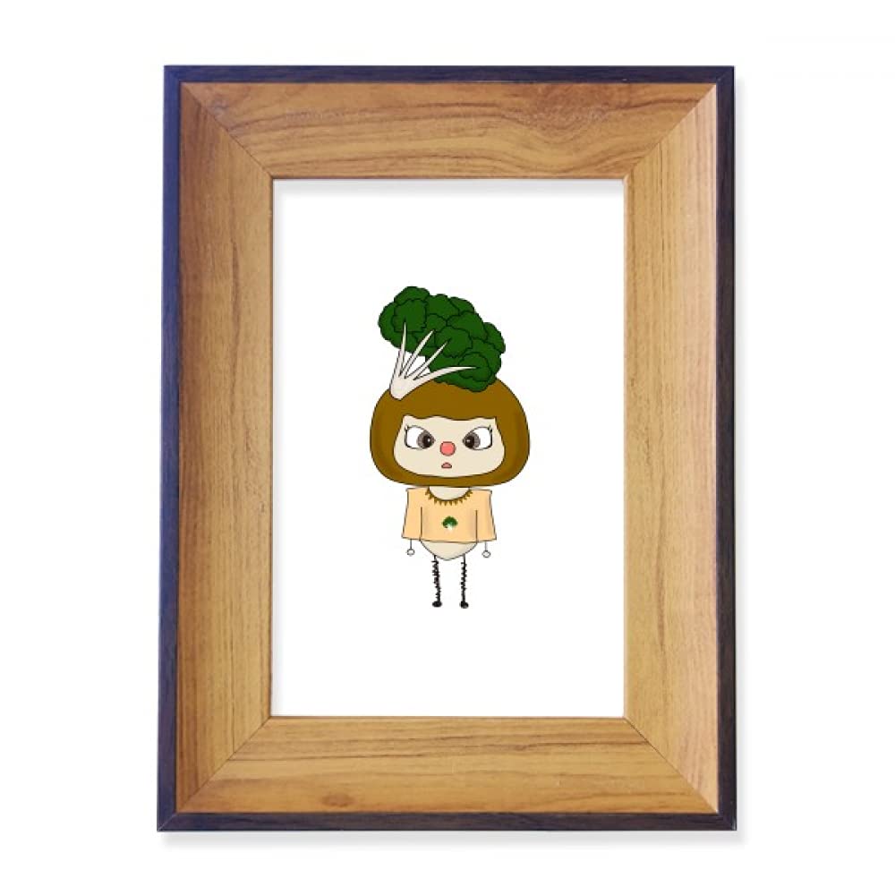 Cadre photo chou-fleur UU de qualité premium au design légume vert sain