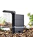 Hygger Filtro Acuario 580L/H, Filtro Pecera Interno, 75 a 190 litros, Filtración Biológica para Acuarios Anfibios, con 2 Esponjas y Biobolas, para Tortugas, Cangrejos y Ranas