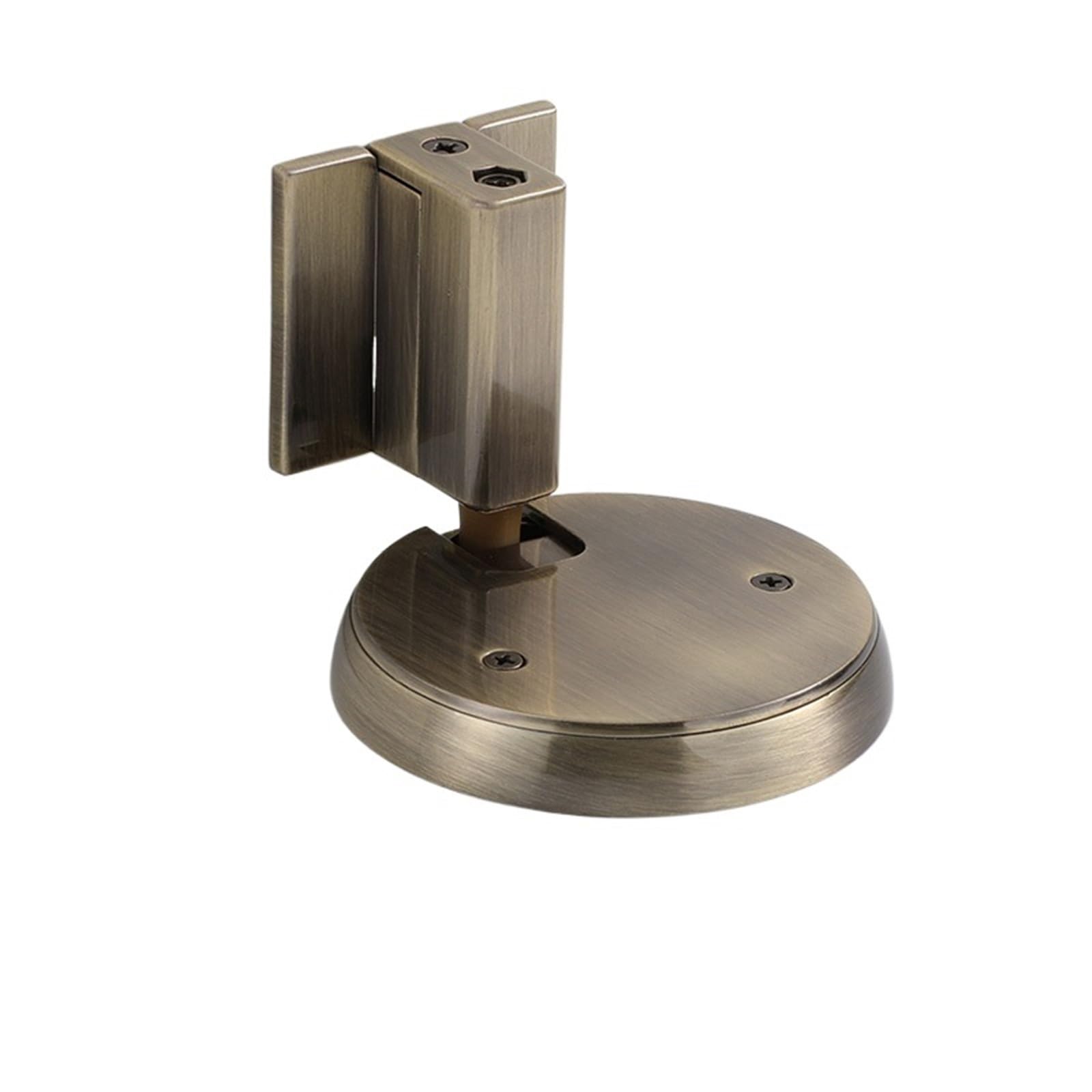 Door Stop Non-Punch Door Stop Water-Proof Zinc Alloy Stopper Holders Nail-Free Mechanical Doorstop Furniture(A - Green Bronze)