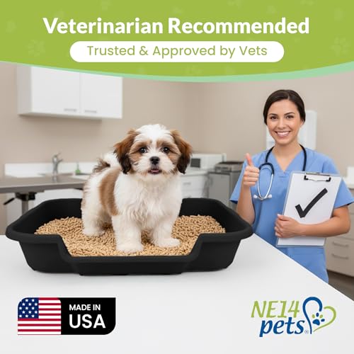 Large Dog Indoor Litter Box Up to 20 Lbs, Blacksmithe Black | Durable & Pet Safe Puppy Litter Box, Indoor Open Top Entry Dog Litter Pan, Comfortable & Great for Dogs, Made in USA - Image 8