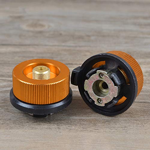 Conjunto de válvula inflável, Romacci Fogão ao ar livre Fogão de acampamento Adaptador de reabasteci