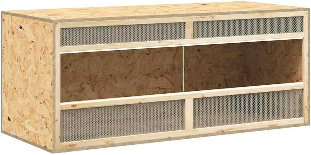 Terrarium 47.2" L x 19.7" W x 19.7" H Engineered Wood Glass Steel Medium Durable Reptile Habitat with Scratch-Resistant Surface