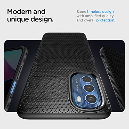 Image of Spigen Liquid Air Designed for Moto G Stylus 2022 Case - Matte Black