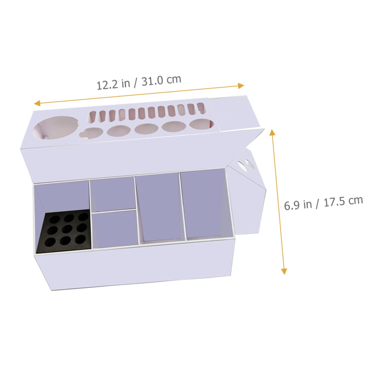 PACKOVE Hair Stylist Tool Holder Scissor Socket Box Hair Brush and Blow Dryer Holders Bathroom Countertop