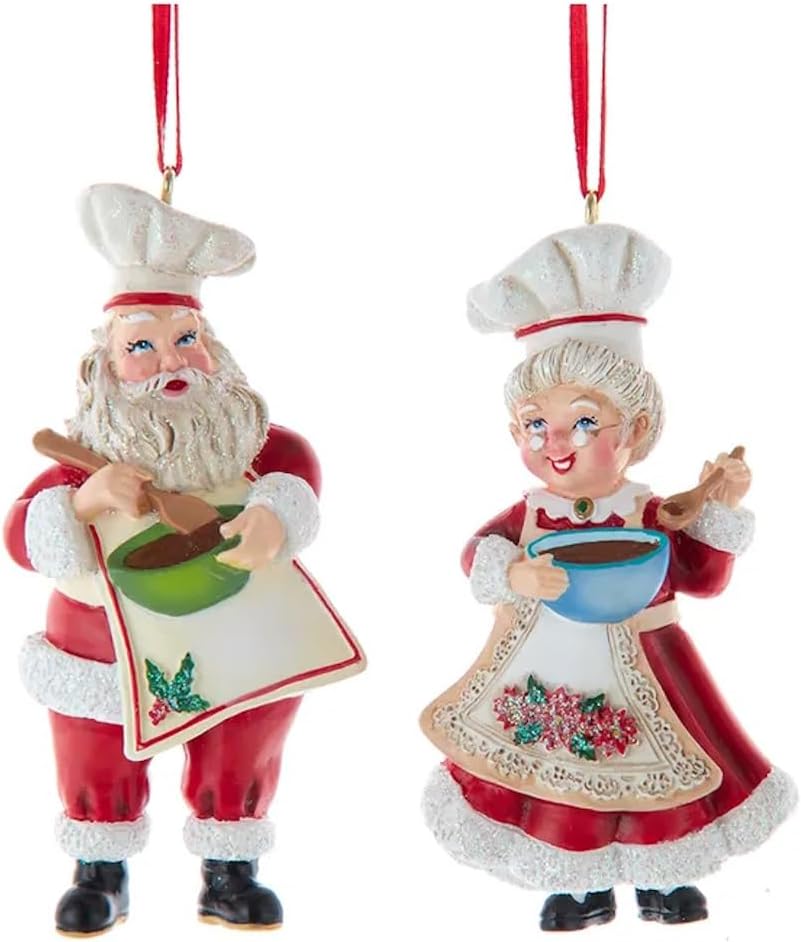 Bridge Collection Santa & Mrs. Claus Ornaments