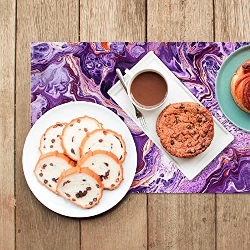 Sets de table lot de 6 abstrait 30x45cm antidérapants et lavables