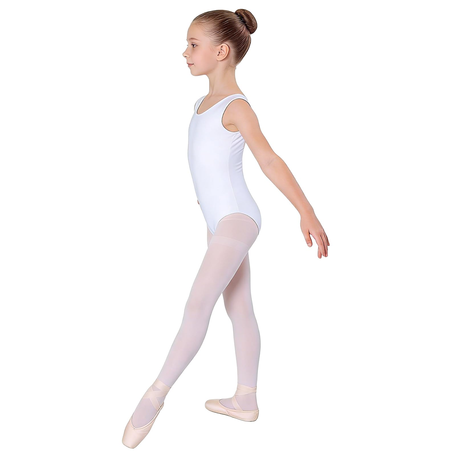 Wildarms Maillot de ballet sin mangas para niñas baile gimnasia