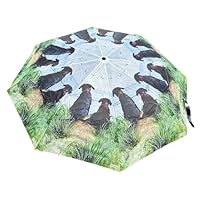 Alex Clark Dunes Labrador Coastal Umberlla - Compact Foldable Travel Umberlla - Animal design - Dog lover gifts
