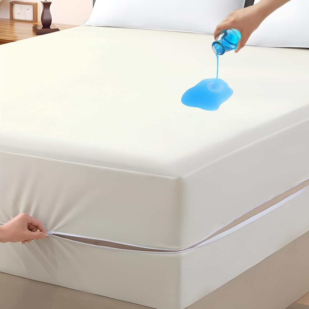 King Size Waterproof Mattress Protector - Silver -14 King Size Waterproof Mattress Protector - Silver -14