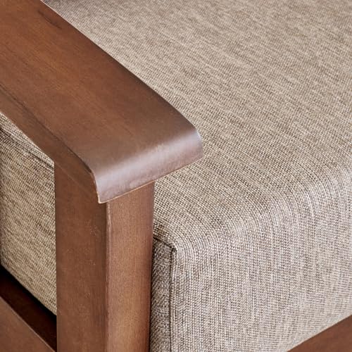 Image of Home Centre Abby Fabric 1-Seater Sofa with Cushion - Brown