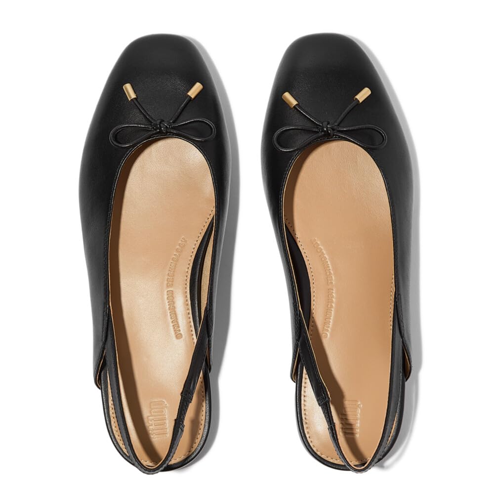 Fitflop Kobiety Delicato Bow Leather SlingbacksBalerinki