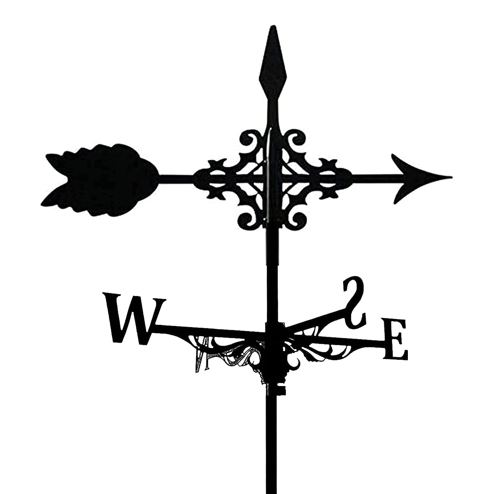 TAXXII Weather Vane Metal Weathervane Retro Farm Scene Garden Stake Wind Direction Indicator, Decoions Vane-Color 3