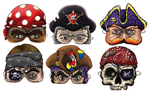 Caretas Piratas bolsa 6 unidades