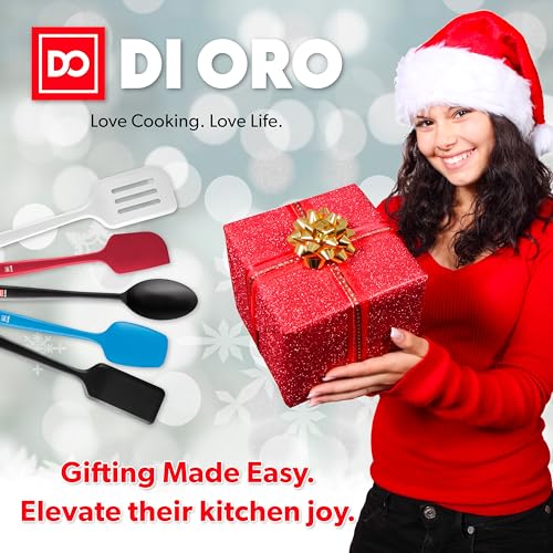New DI ORO 4-Piece 18/8 Stainless Steel Measuring Cup Set - Easy-to-Read Measurements - For Dry and Liquid Ingredients - Great Kitchen Tools for Cooking and Baking - Dishwasher Safe and Easy to Clean