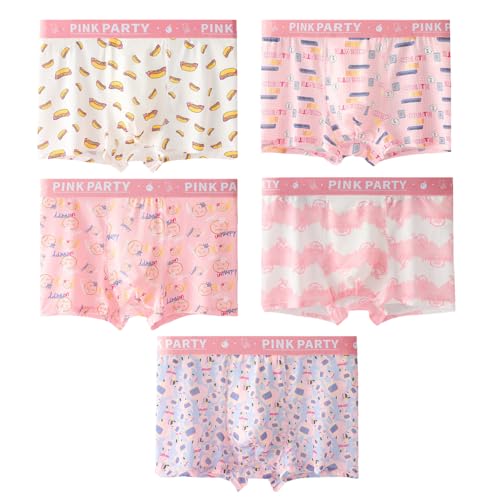 Men's Underwear Boxer Briefs Ice Silk Comfortable Cool Seamless Underwear Trunks Pink Boxers with Pouch