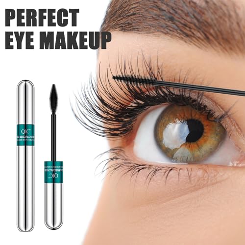 FEXPDL Mascara Black Waterproof, 2 in 1 Thrive Mascara 4D Silk Fiber Lash Mascara, Extra Long Thick & Voluminous Lash Mascara No clumping Waterproof No Toxic Mascara for Long-Lasting Beauty Charming - Image 7