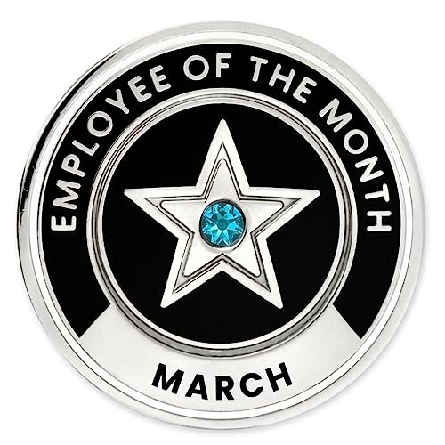 Image of PinMart Employee of the Month Lapel Pin - 1 inch Cloisonne Enamel Pin
