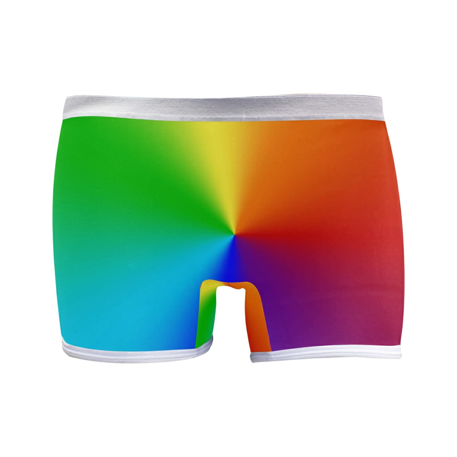 Linomo Women's Boxer Briefs Panties Colorful Rainbow Underwear Boyshort Boxers Shorts for Women Girls