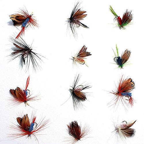 NO LOGO SY-QBYE, 60pcs Esche Mosche di Pesca a