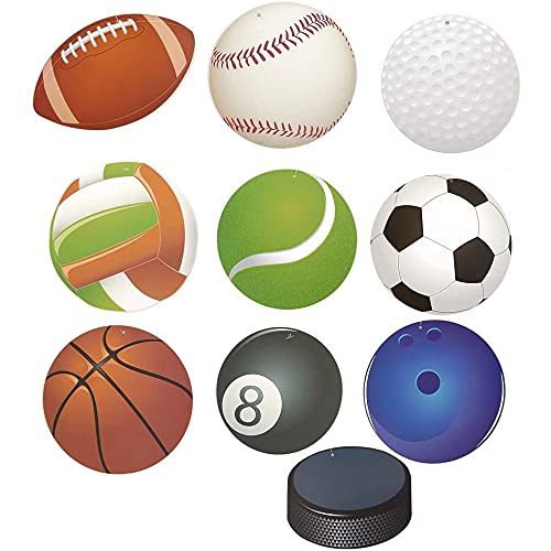 Juvale Sports Party Supplies, Hanging Swirl Decorations (30 Pack) #TOP1