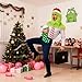 Hiwtonk Christmas Green Big Costume Xmas Faux Fur Deluxe Furry for Adults Halloween Christmas Cosplay Costume Party Supplies