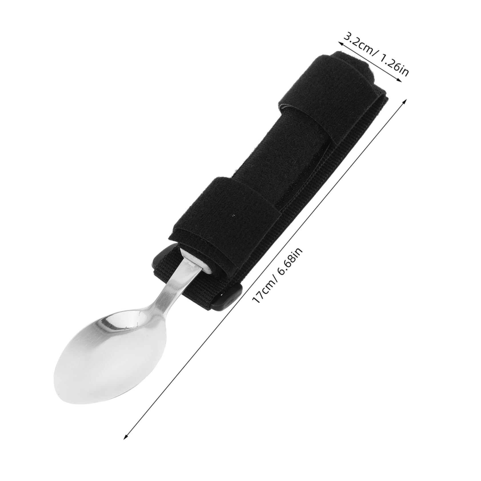 Holibanna Adaptive Utensils for Elderly Stainless Steel Silverware Self Feeding Spoon for Elderly Utensil Medical Cutlery
