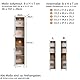trendteam smart living - Touch - Hochschrank - Artisan Eiche/Weiß - 4 geschlossene und 1 offenes Fach - (BxHxT) 36 x 191 x 29 cm - 2 Einlegeböden - kratzfest