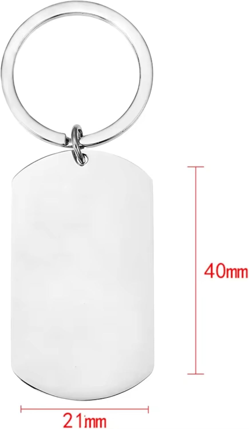 Stainless Steel Rectangular Keychain, San Judas Tadeo para la Abundancia, Personalized Engraving Included - Image 6