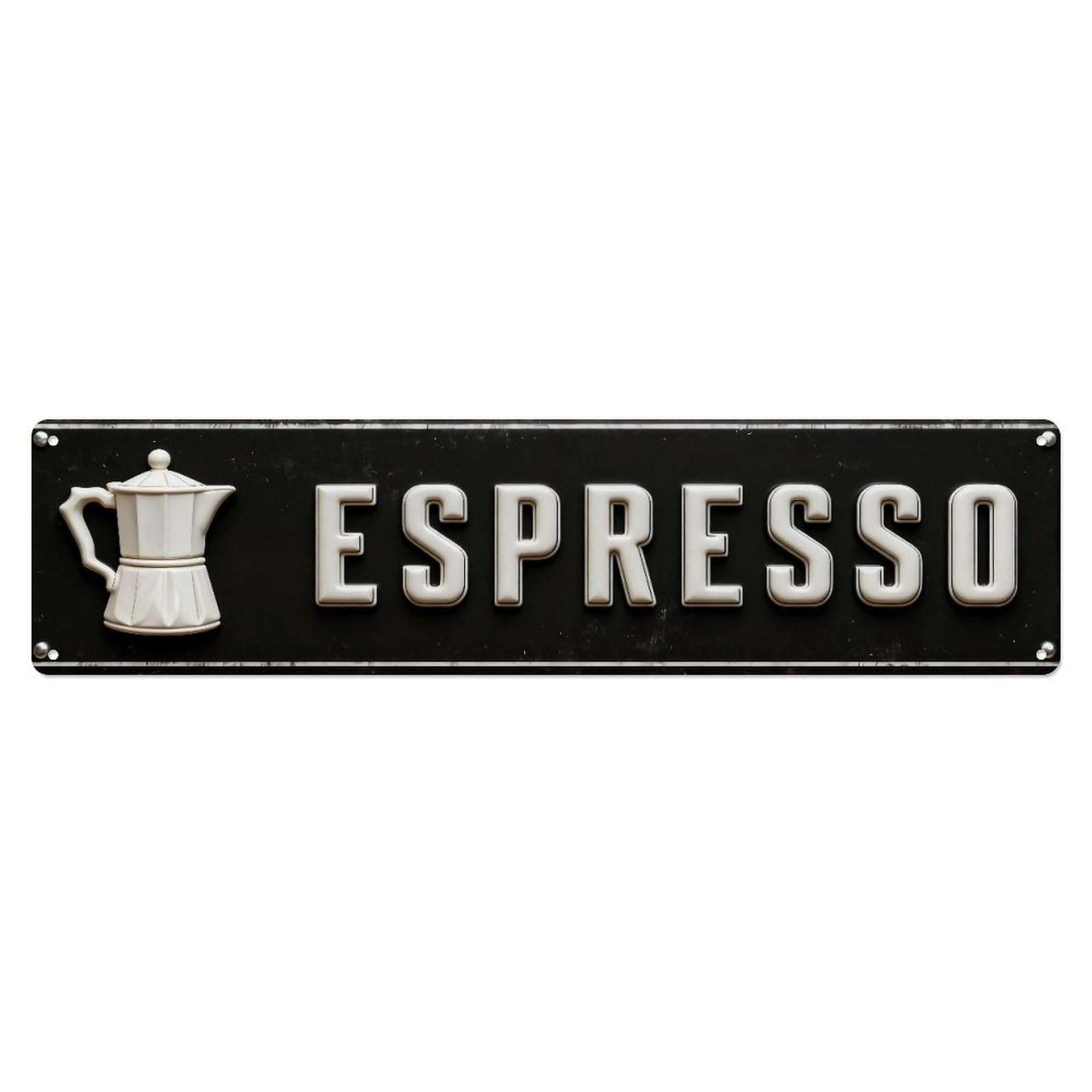 Coffee Cup Steam Sign Pattern Metal Tin Sign Plaque