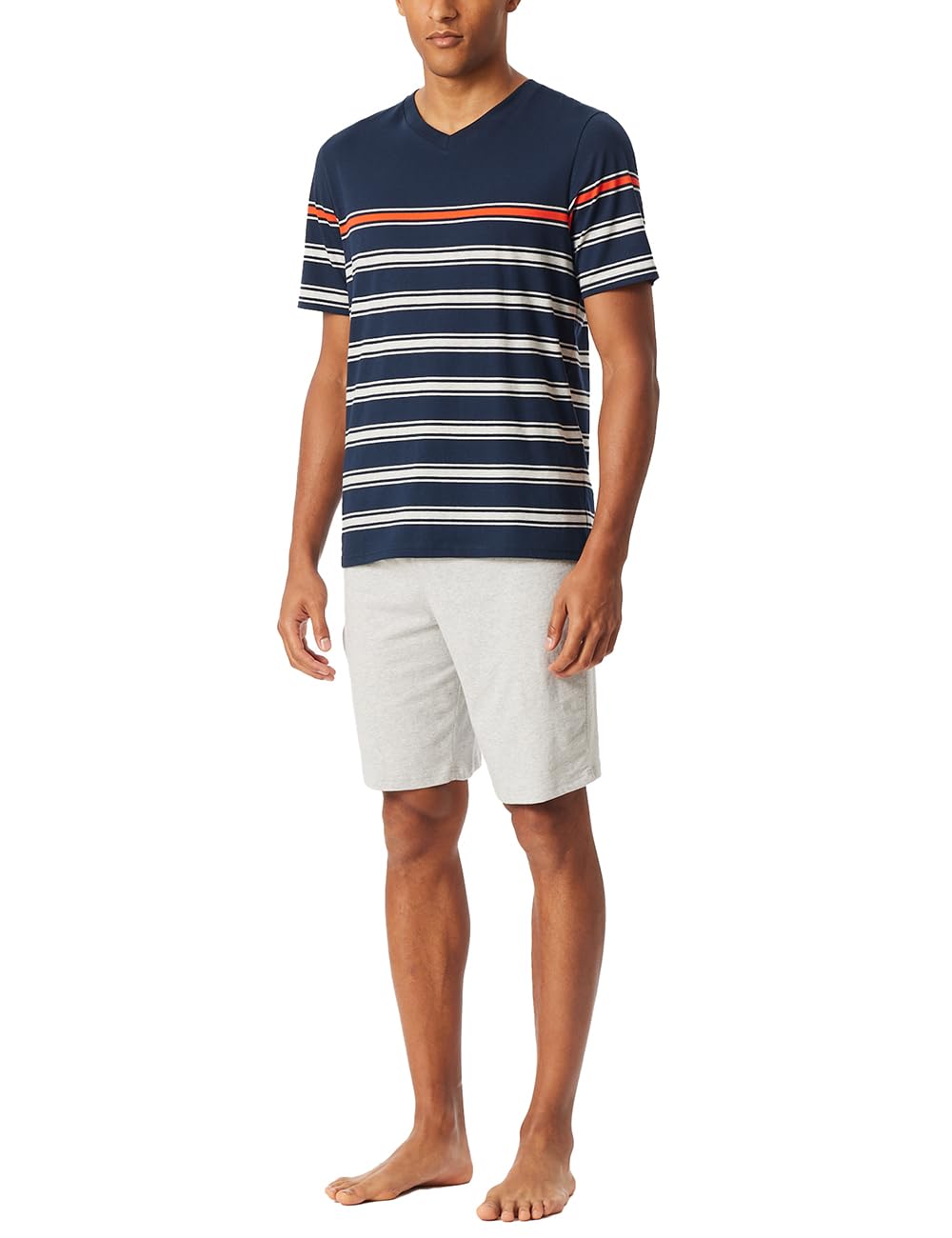 Schiesser Men's Short V-Neck Casual Essentials Pyjama Set