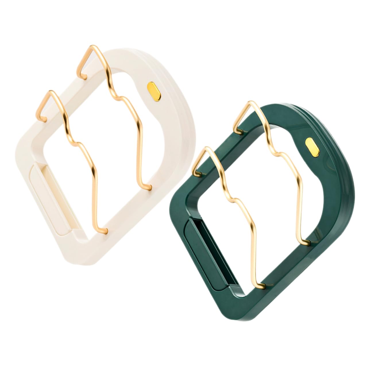 Cabilock 2Pcs Pot Lid Organizer Punch Wall Mount Holder Storage Rack for Pot Covers Versatile Kitchen Accessory for Lids and Chopping Boards Sturdy Design Platinum