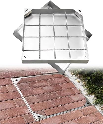 Tapa para tanque séptico rectangular e invisible con gancho elevador 2