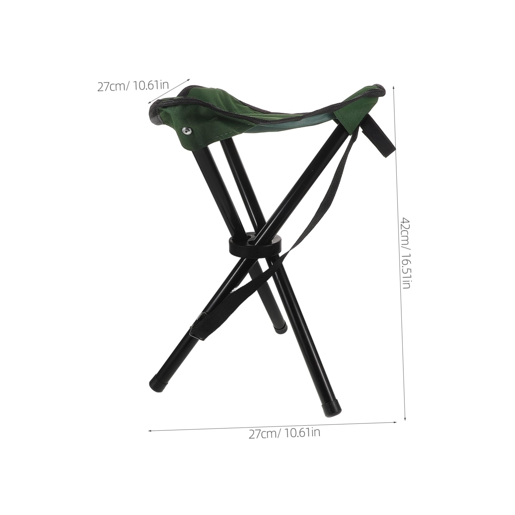 BESPORTBLE Lightweight Portable Folding Camping Stool Durable Heavy Duty Chair for Fishing Hiking Picnics and Outdoor Adventures Compact Design for Easy Storage and Transportation